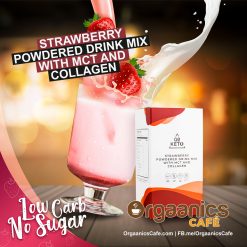 GoKeto Strawberry Milkshake with MCT & Collagen